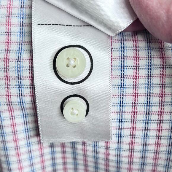 UNTUCKit Russell Slim Fit Blue Red Plaid Long Sleeve Button Down Shirt XL Slim - Picture 9 of 9